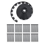 DURAFORCE 100FT 1.7" Garden Landscape Edging No Dig Lawn Edging Border With 64 8-In Spikes
