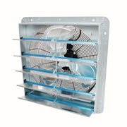 DURAFORCE 20 Inch Shutter Exhaust Fan High Speed Aluminum Wall Mounted Greenhouse Garage