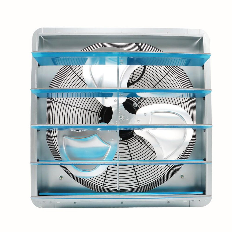 DURAFORCE 20 Inch Shutter Exhaust Fan High Speed Aluminum Wall Mounted Greenhouse Garage