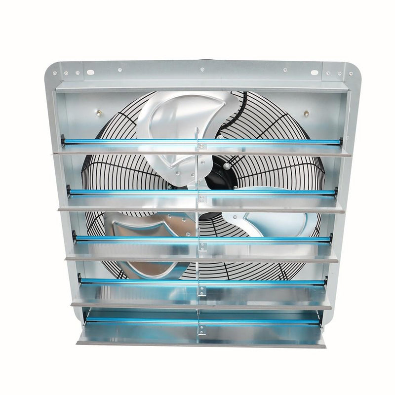 DURAFORCE 20 Inch Shutter Exhaust Fan High Speed Aluminum Wall Mounted Greenhouse Garage