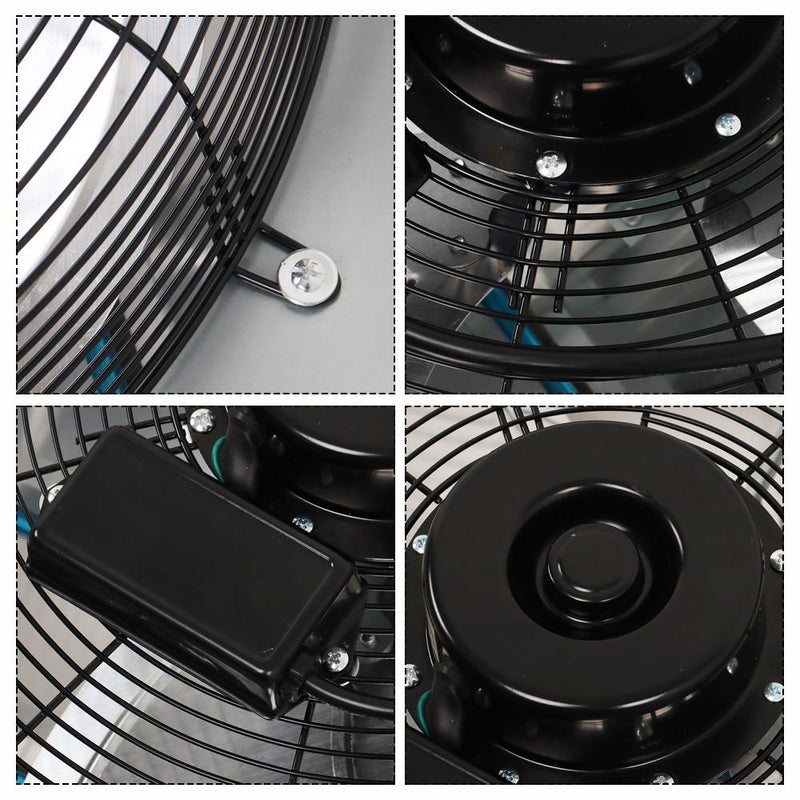 DURAFORCE 20 Inch Shutter Exhaust Fan High Speed Aluminum Wall Mounted Greenhouse Garage
