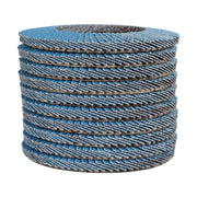 DURAFORCE 200 Pcs 4.5" 40 Grit T29 High Quality Premium Zirconia Flap Disc Sanding Grnding