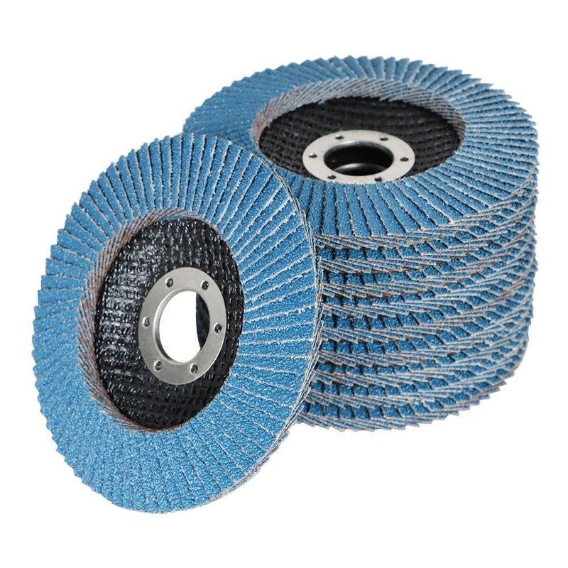 DURAFORCE 200 Pcs 4.5" 40 Grit T29 High Quality Premium Zirconia Flap Disc Sanding Grnding