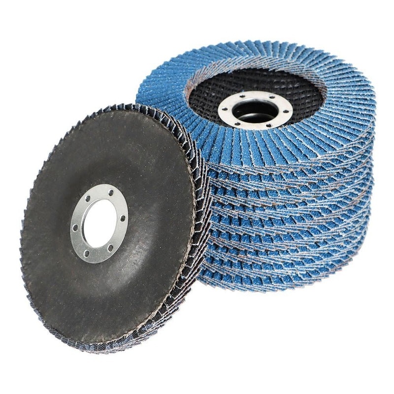 DURAFORCE 200 Pcs 4.5" 40 Grit T29 High Quality Premium Zirconia Flap Disc Sanding Grnding