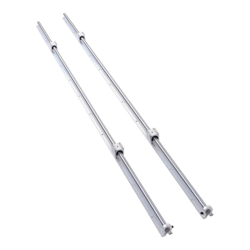 DURAFORCE SBR20UU Linear Guide Rail Kit 2200mm Dual Rail 4 Blocks & Stops CNC