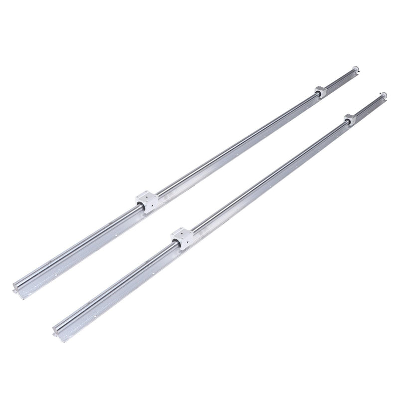 DURAFORCE SBR20UU Linear Guide Rail Kit 2200mm Dual Rail 4 Blocks & Stops CNC