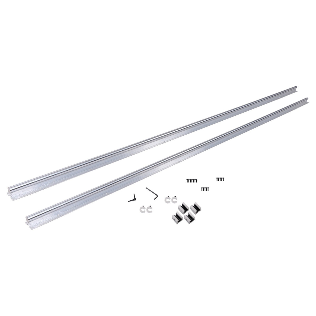 SBR20UU Linear Guide Rail Kit 2200mm Dual Rail +4 Blocks & Stops, CNC ...