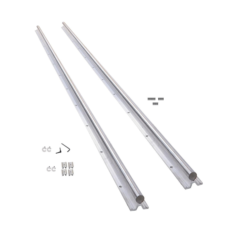 DURAFORCE SBR20UU Linear Guide Rail Kit 2200mm Dual Rail +4 Blocks & Stops, CNC