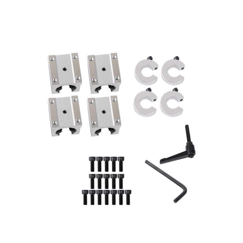 DURAFORCE SBR20UU Linear Guide Rail Kit 2200mm Dual Rail +4 Blocks & Stops, CNC