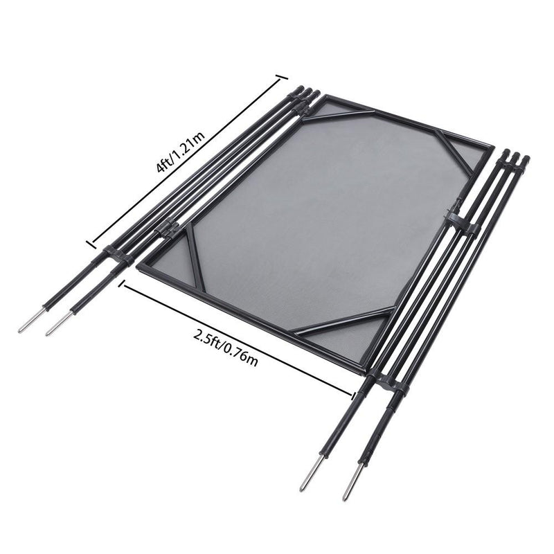 DURAFORCE Pool Fence Gate 4 X 2.5 FT Pool Safety Gate for Inground Pools With Manual Lock