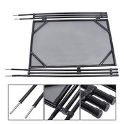DURAFORCE Pool Fence Gate 4 X 2.5 FT Pool Safety Gate for Inground Pools With Manual Lock