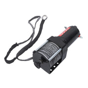 DURAFORCE 3500lbs 12V Synthetic Rope Electric Winch w/ Wireless and Wired Remote Control