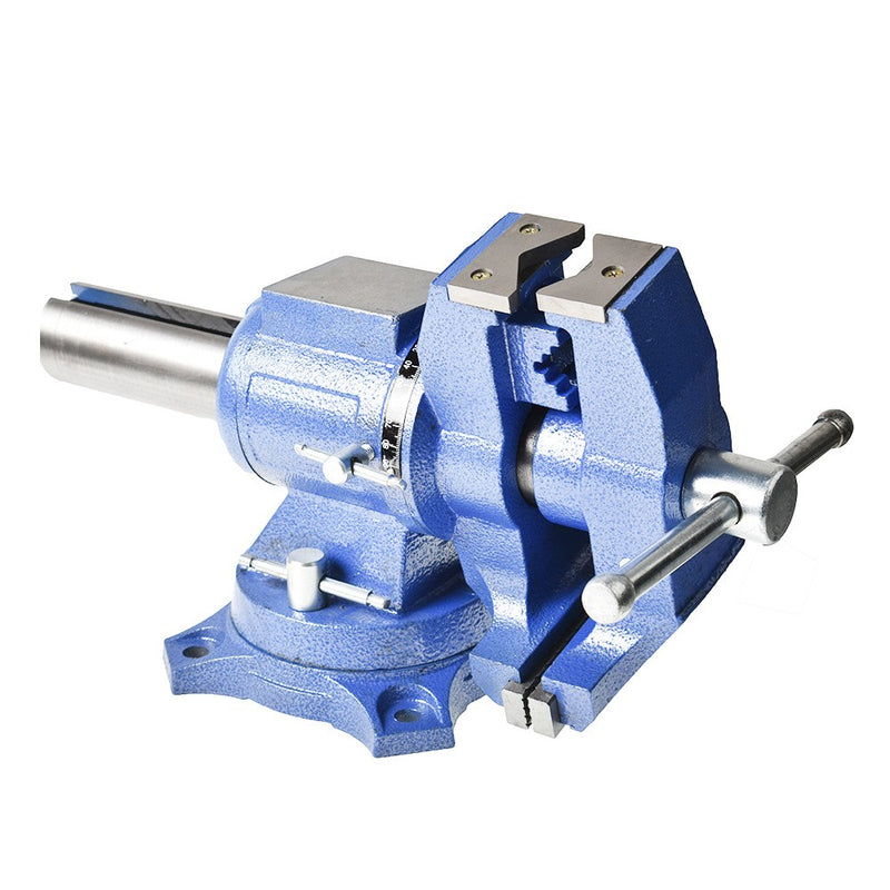 DURAFORCE 6" Heavy Duty Multi-Purpose Rotating Bench Vise With 360 Degree Swivel Base