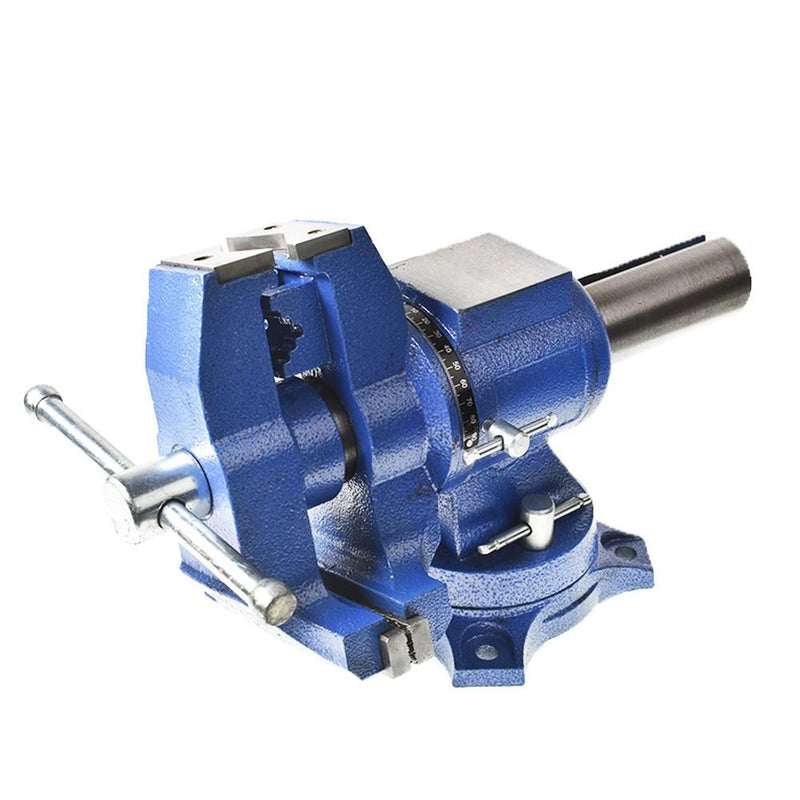 DURAFORCE 6" Heavy Duty Multi-Purpose Rotating Bench Vise With 360 Degree Swivel Base