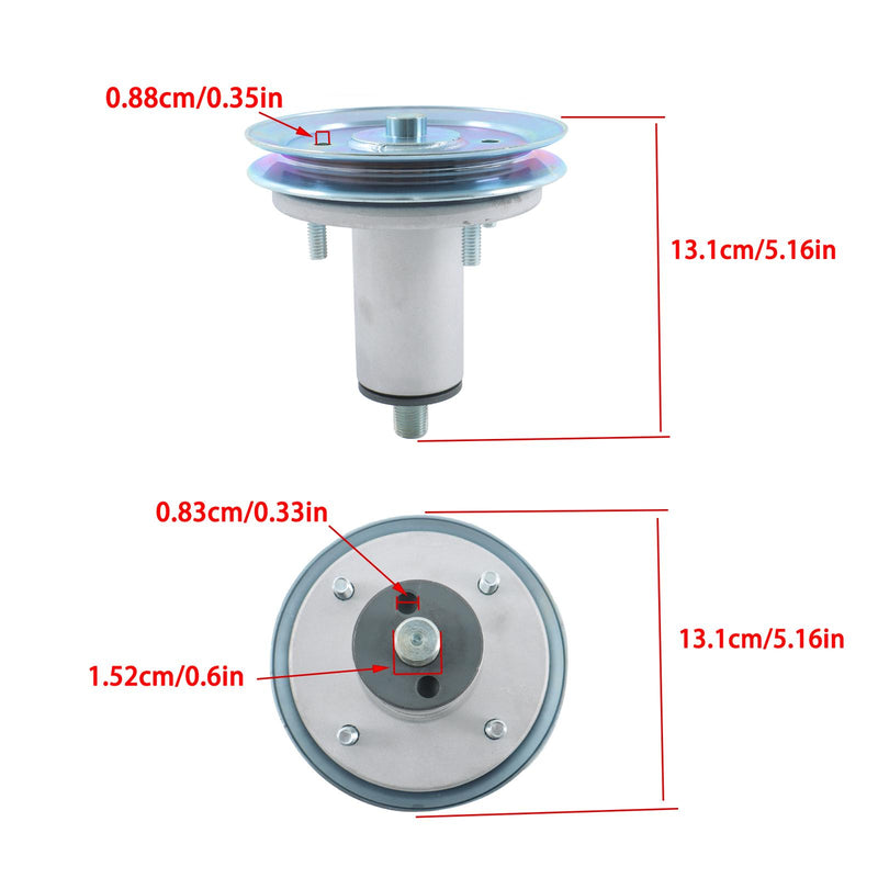 DURAFORCE 3 Pack Deck Spindle Assembly w/Pulley For Gravely Ariens 52" 51537200 51528000
