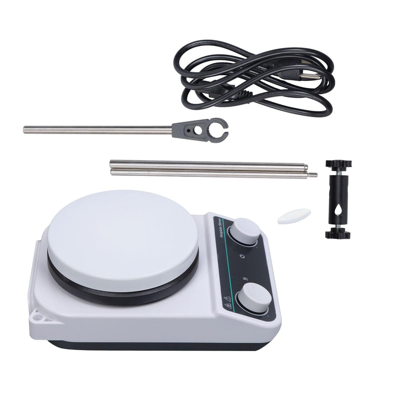 DURAFORCE 200-1500rpm Laboratory Hot Plate Magnetic Stirrer with Heating Magnetic 3L 260℃