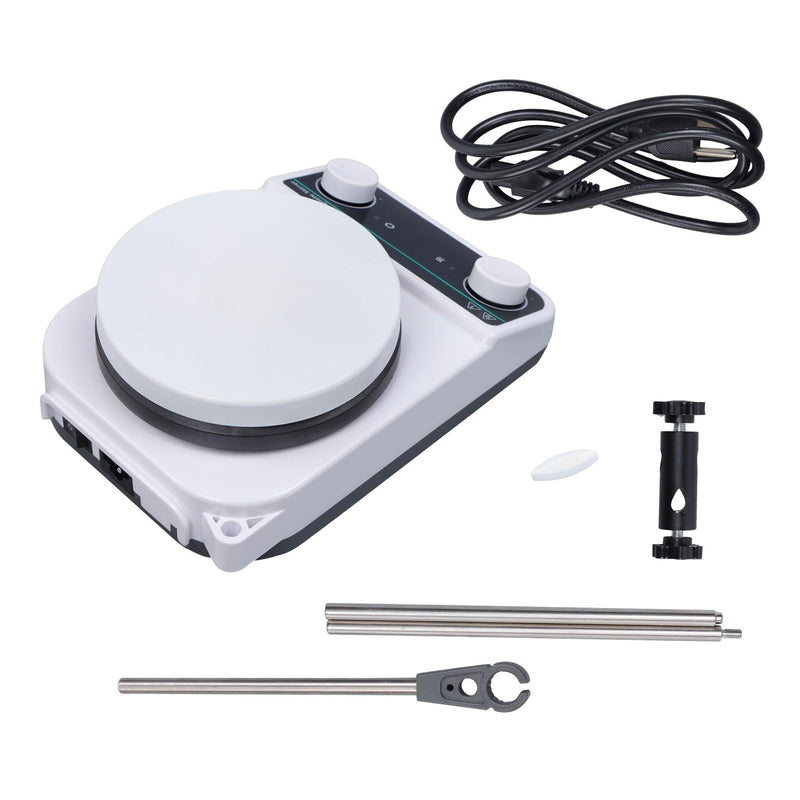 DURAFORCE 200-1500rpm Laboratory Hot Plate Magnetic Stirrer with Heating Magnetic 3L 260℃