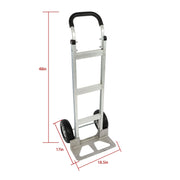 DURAFORCE Hand Truck Aluminum 500Lbs Magliner Trolley Dolly 14"×7-1/2" Diecast Nose Plate