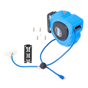 DURAFORCE 12-AWG/3C 65FT SJTOW Retractable Extension Cord Reel Power Cord Reel