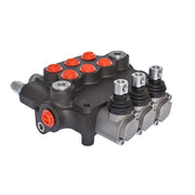 DURAFORCE 3 Spool Hydraulic Monoblock Double Acting Control Valve W/Conversion 21GPM SAE
