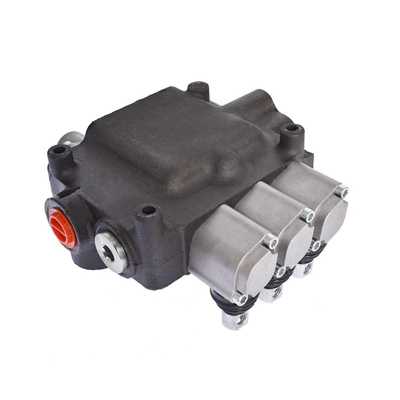 DURAFORCE 3 Spool Hydraulic Monoblock Double Acting Control Valve W/Conversion 21GPM SAE