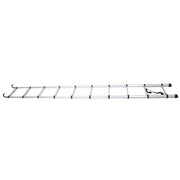 DURAFORCE 12.5 FT Aluminum Telescoping Ladder Lightweight With 2 Detachable Roof Hooks