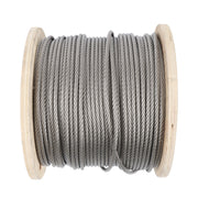 DURAFORCE 3/16" x 500ft Stainless Steel Cable 7x19 Strands T304 Wire Rope 3700 lbs Load