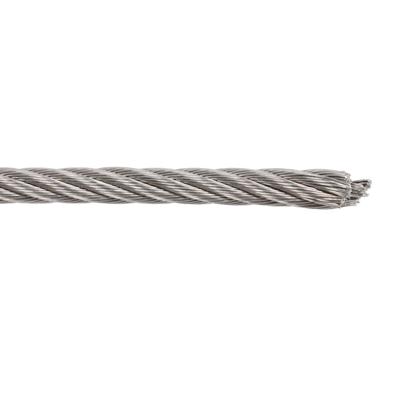 DURAFORCE 3/16" x 500ft Stainless Steel Cable 7x19 Strands T304 Wire Rope 3700 lbs Load