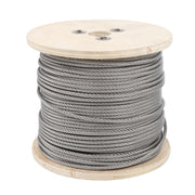 DURAFORCE 3/16" x 500ft Stainless Steel Cable 7x19 Strands T304 Wire Rope 3700 lbs Load