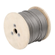 DURAFORCE 3/16" x 500ft Stainless Steel Cable 7x19 Strands T304 Wire Rope 3700 lbs Load