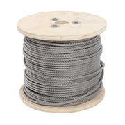 DURAFORCE 3/16" x 500ft Stainless Steel Cable 7x19 Strands T304 Wire Rope 3700 lbs Load
