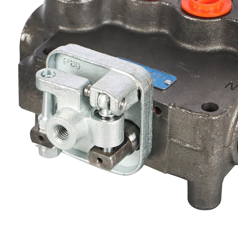 DURAFORCE 2 Spool 21GPM Hydraulic Directional Control Valve For Tractor Loader w/ Joystick