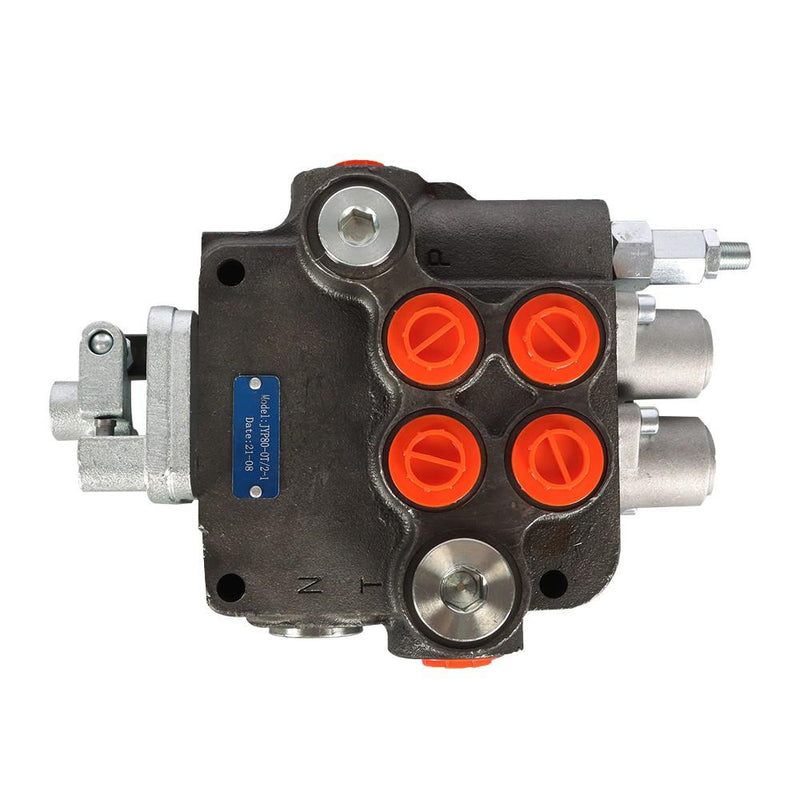 DURAFORCE 2 Spool 21GPM Hydraulic Directional Control Valve For Tractor Loader w/ Joystick