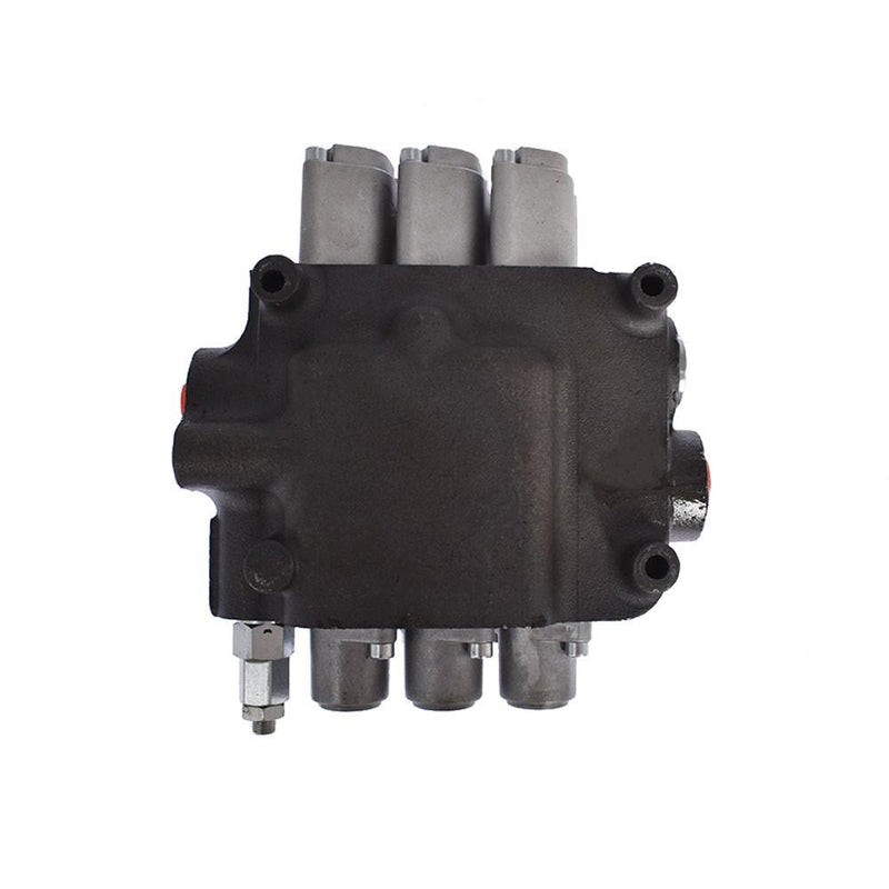 DURAFORCE Hydraulic Monoblock 3 Spool 21 GPM Double Acting Control Valve SAE Ports