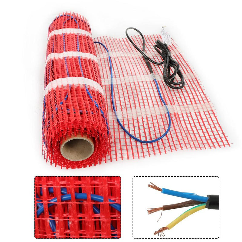DURAFORCE 20 Sqft 120V Electric Radiant Floor Heating Mat Kit For Under Tile and Laminate