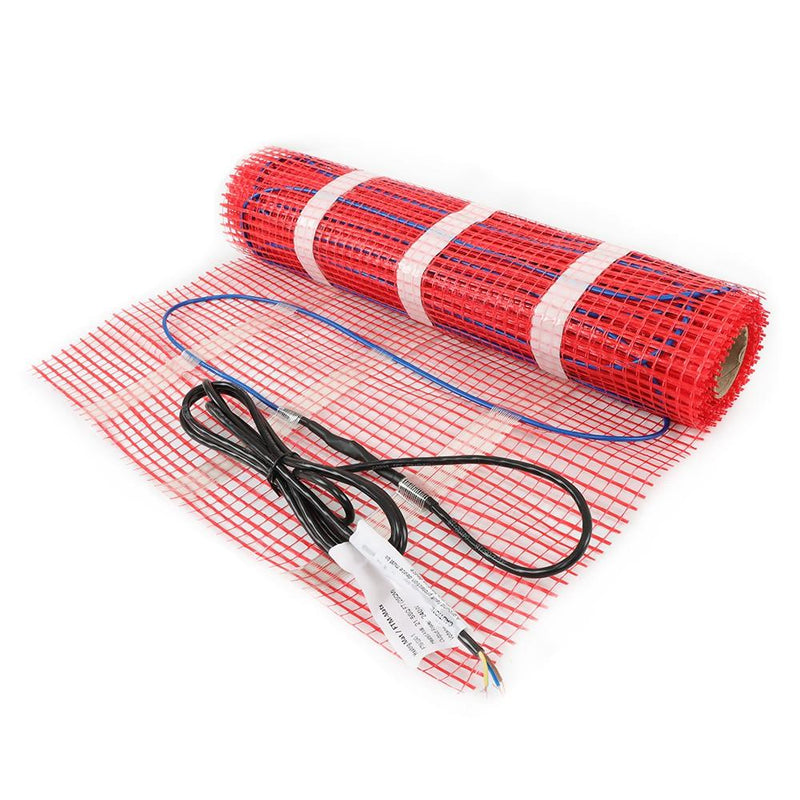 DURAFORCE 20 Sqft 120V Electric Radiant Floor Heating Mat Kit For Under Tile and Laminate