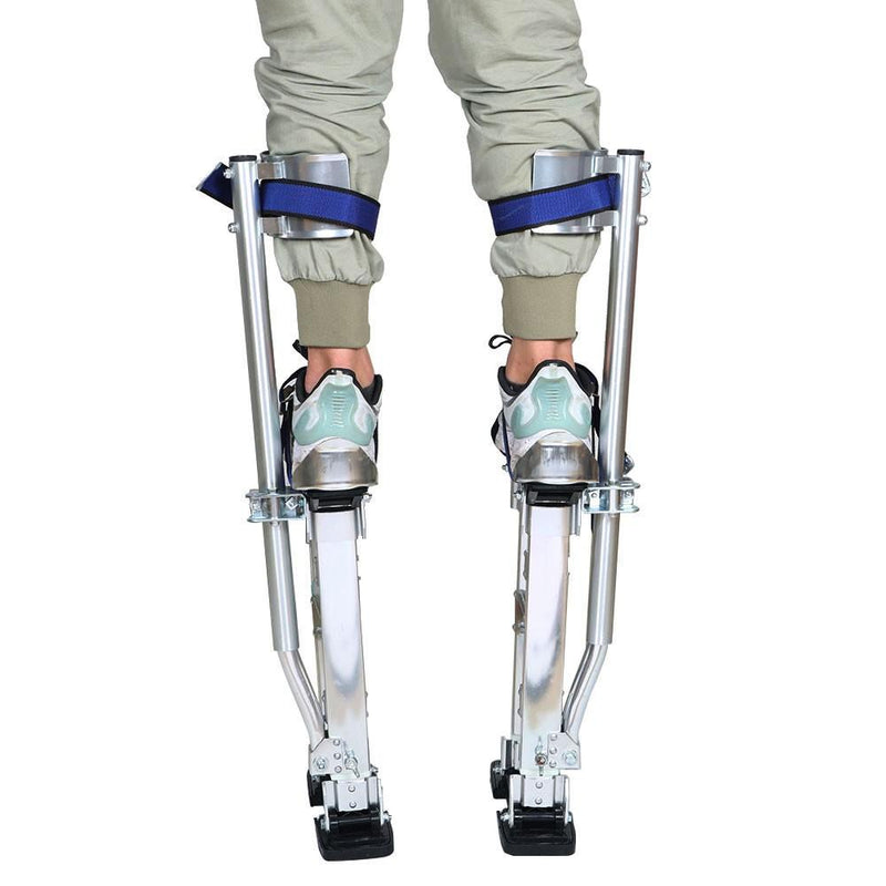 DURAFORCE 15" - 23 " Silver Aluminum Alloy Stilts Tool Adjustable For Taping Painting