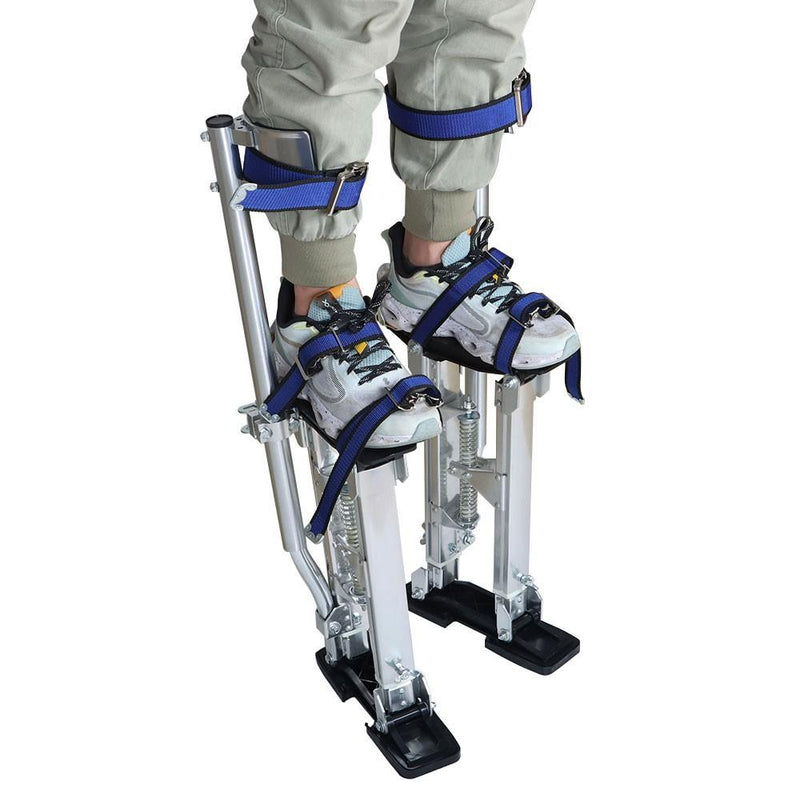 DURAFORCE 15" - 23 " Silver Aluminum Alloy Stilts Tool Adjustable For Taping Painting