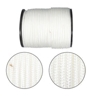 DURAFORCE 3/8 Inch Nylon Rope 500 Foot Spool 100% Nylon Solid Braid Rope Dyeable White