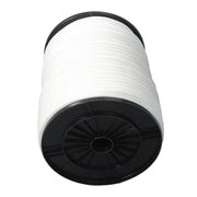 DURAFORCE 3/8 Inch Nylon Rope 500 Foot Spool 100% Nylon Solid Braid Rope Dyeable White