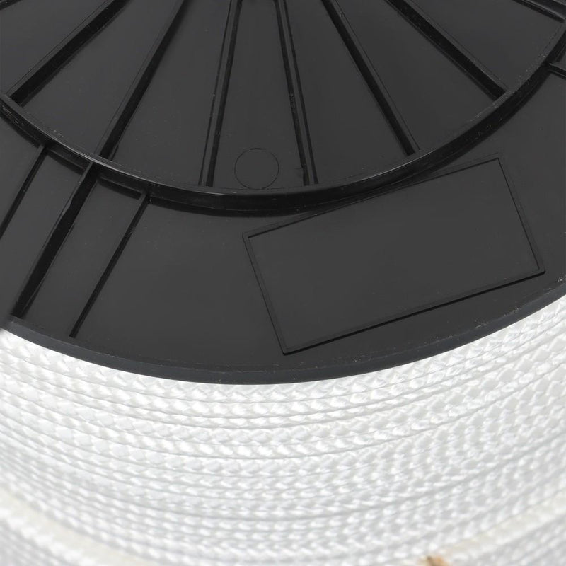 DURAFORCE 3/8 Inch Nylon Rope 500 Foot Spool 100% Nylon Solid Braid Rope Dyeable White