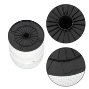 DURAFORCE 3/8 Inch Nylon Rope 500 Foot Spool 100% Nylon Solid Braid Rope Dyeable White