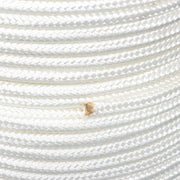 DURAFORCE 3/8 Inch Nylon Rope 500 Foot Spool 100% Nylon Solid Braid Rope Dyeable White