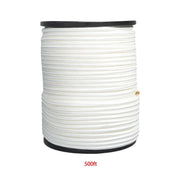 DURAFORCE 3/8 Inch Nylon Rope 500 Foot Spool 100% Nylon Solid Braid Rope Dyeable White