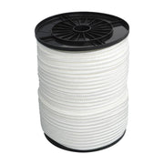 DURAFORCE 3/8 Inch Nylon Rope 500 Foot Spool 100% Nylon Solid Braid Rope Dyeable White