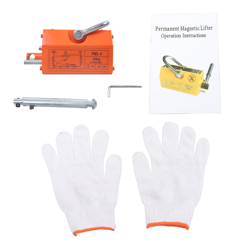 DURAFORCE Magnetic Lifter Lifting Magnet 880lbs/400kg Pulling Capacity 2.5 Safety Factor