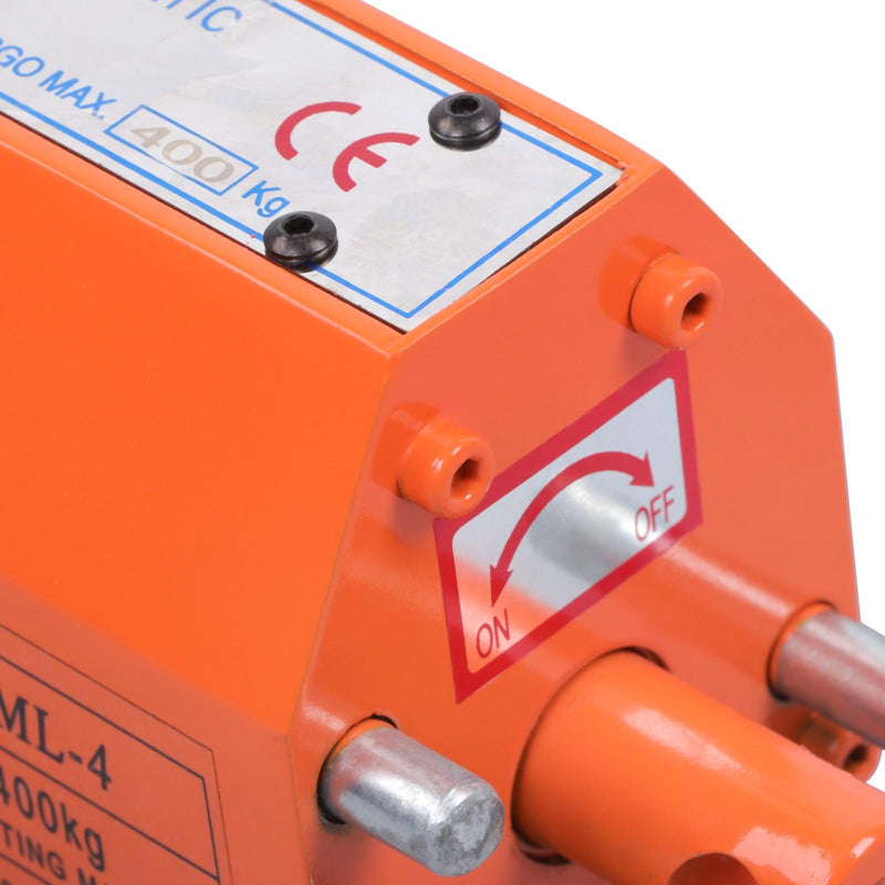 DURAFORCE Magnetic Lifter Lifting Magnet 880lbs/400kg Pulling Capacity 2.5 Safety Factor