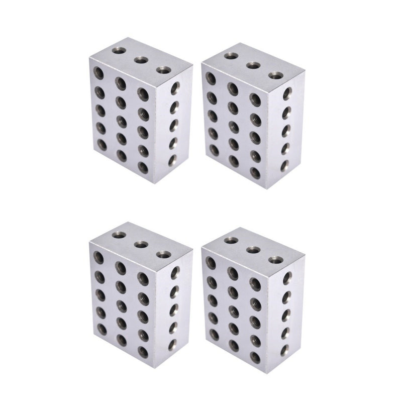 DURAFORCE 2 Matched Pair 0.0002" 2-3-4 234 Blocks 23 Holes Machinist Jig Ultra Precision