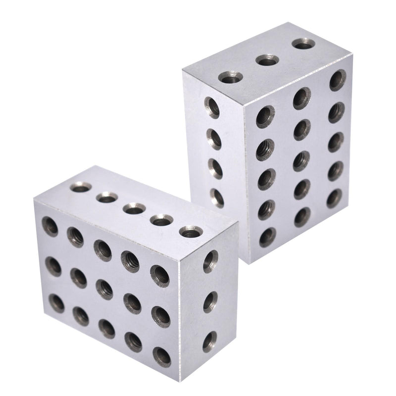 DURAFORCE 2 Matched Pair 0.0002" 2-3-4 234 Blocks 23 Holes Machinist Jig Ultra Precision