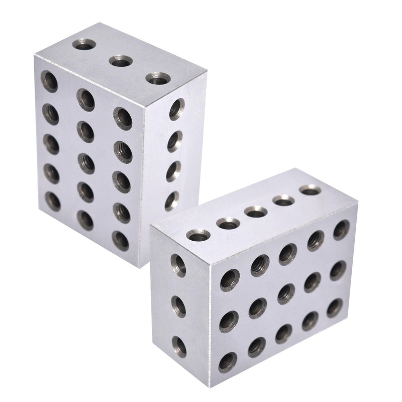 DURAFORCE 2 Matched Pair 0.0002" 2-3-4 234 Blocks 23 Holes Machinist Jig Ultra Precision